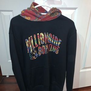 BILLIONAIRE BOYS CLUB PAISLEY CONTRAST HOODIE